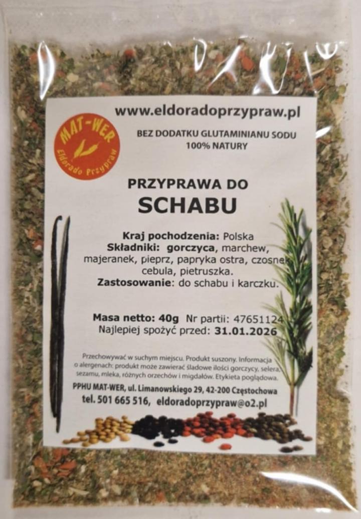 Przyprawy do schabu